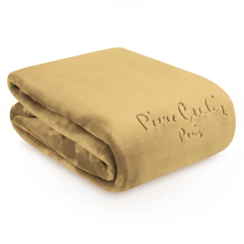 K183-06b Pierre Cardin deken met geborduurd logo K183-06