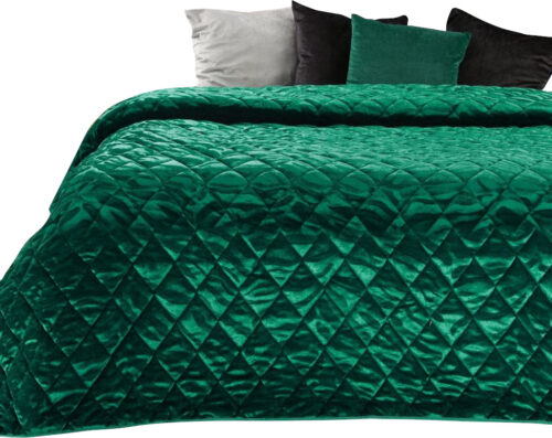 NAB-02 Luxe Velvet Bedsprei Tijger - Groen