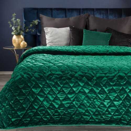 NAB-02 Luxe Velvet Bedsprei Tijger - Groen