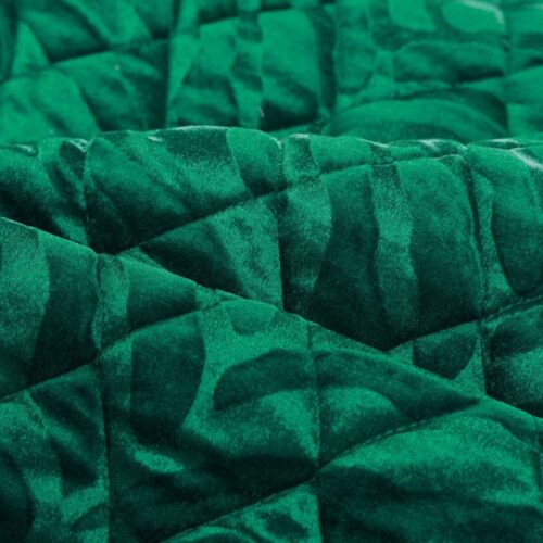 NAB-02b Luxe Velvet Bedsprei Tijger - Groen