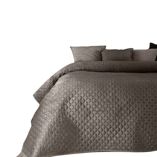 NGM-11 Velvet Bedsprei Honingraat - Bruin