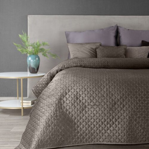 NGM-11 Velvet Bedsprei Honingraat - Bruin