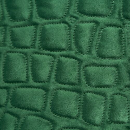 Luxe Velvet Sprei Croco - Groen