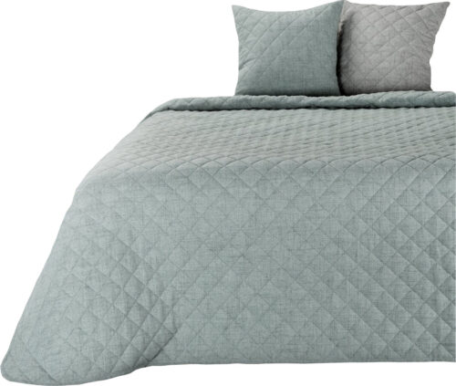 NJA-02 Gewatteerde Bedsprei Linnenlook - Mint
