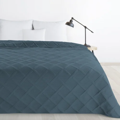 NJH-05 Geometrische Gewatteerde Sprei - Petrol