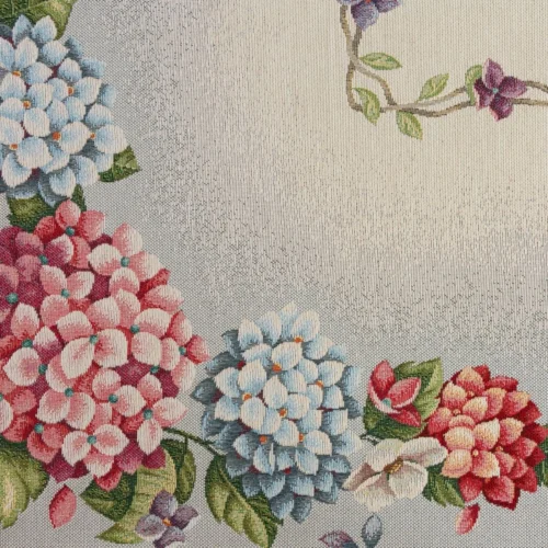 OJG-01-fr Wandloper met geweven bloemenpatroon OJG-01