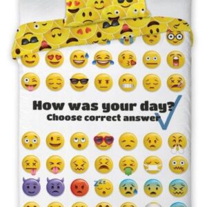 Dekbedovertrek van katoen Emoji POW-122