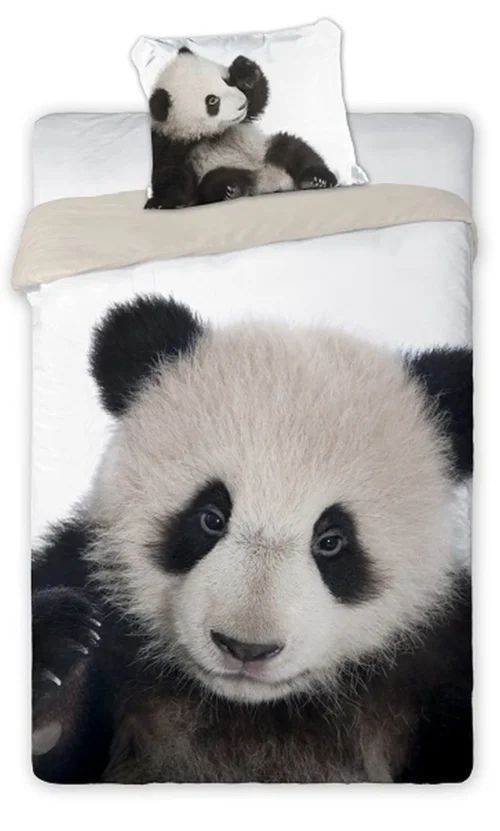 Dekbedovertrek van katoen Panda POW-59
