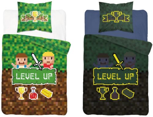 PPE-110 Dekbedovertrek van katoen gloeit in het donker minecraft PPE-110