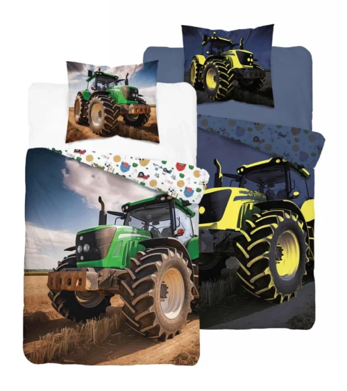 PPE-126 Dekbedovertrek Glow in the Dark Tractor PPE-126