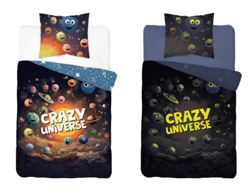 PPE-128a Dekbedovertrek katoen Crazy Universe PPE-128