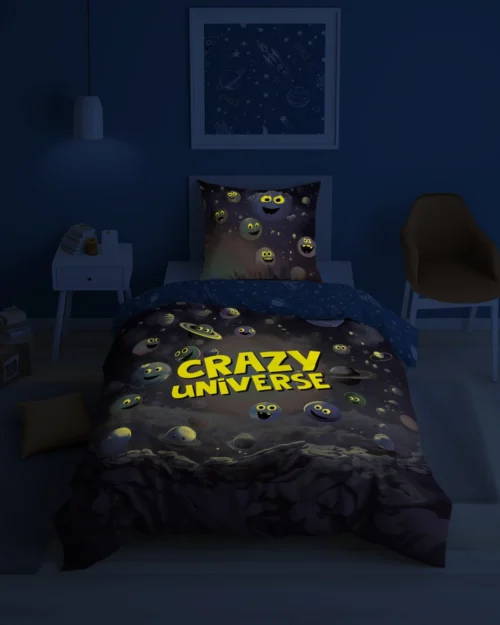 PPE-128c Dekbedovertrek katoen Crazy Universe PPE-128