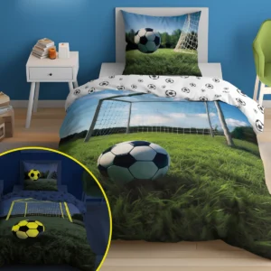Dekbedovertrek Glow in the Dark Voetbal 160x200 PPE-129