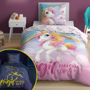 Dekbedovertrek Glow in the Dark Unicorn 160x200 PPE-132