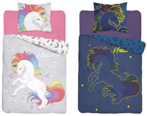 PPE-52 Dekbedovertrek glow in the dark katoen Unicorn PPE-52