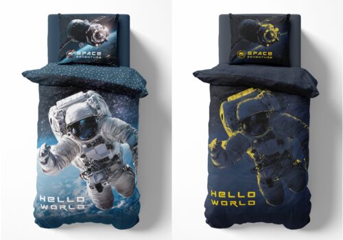 PPE-69b Dekbedovertrek glow in the dark Astronaut 160x200 PPE-69