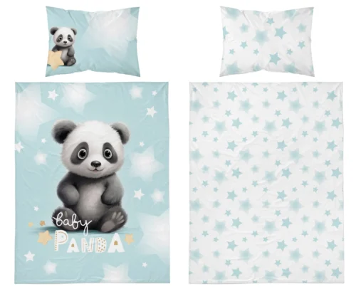 PPG-123b Dekbedovertrek katoen Baby Panda PPG-123