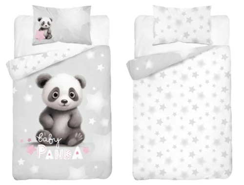 PPG-125a Dekbedovertrek katoen Baby Panda PPG-125
