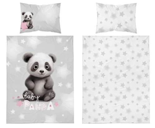 PPG-125b Dekbedovertrek katoen Baby Panda PPG-125