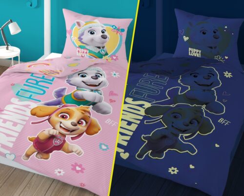 PPK-04c Dekbedovertrek Glow in the Dark Paw Patrol 160x200 PPK-04