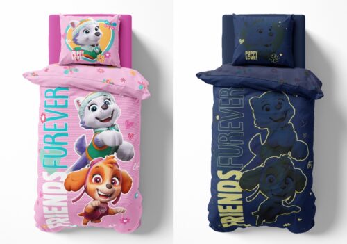PPK-04d Dekbedovertrek Glow in the Dark Paw Patrol 160x200 PPK-04