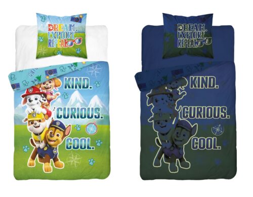 PPK-06a Dekbedovertrek glow in the dark Paw Patrol 160x200 PPK-06