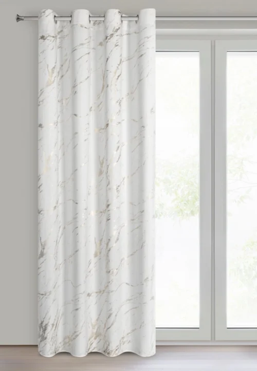 Fluwelen gordijn met glanzende print ZKOK-01