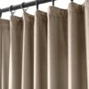 Beige velours plooigordijn ZMR-07