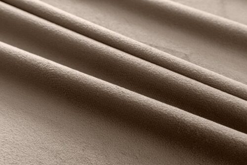ZMR-07B Beige velours plooigordijn ZMR-07