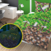 glow in the dark dekbedovertrek minecraft