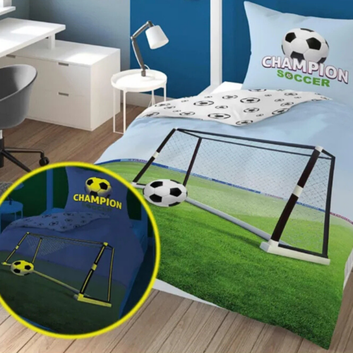 ppe122 glow in the dark dekbedovertrek voetbal
