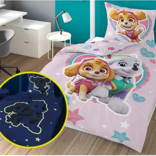 ppk-03 glow in the dark dekbedovertrek paw patrol
