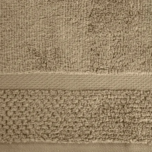 810px_R172-03B Luxe Katoenen Handdoek met Structuur - Honingbruin