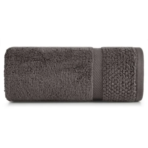 810px_R172-04 Luxe Katoenen Handdoek met Structuur - Donkerbruin