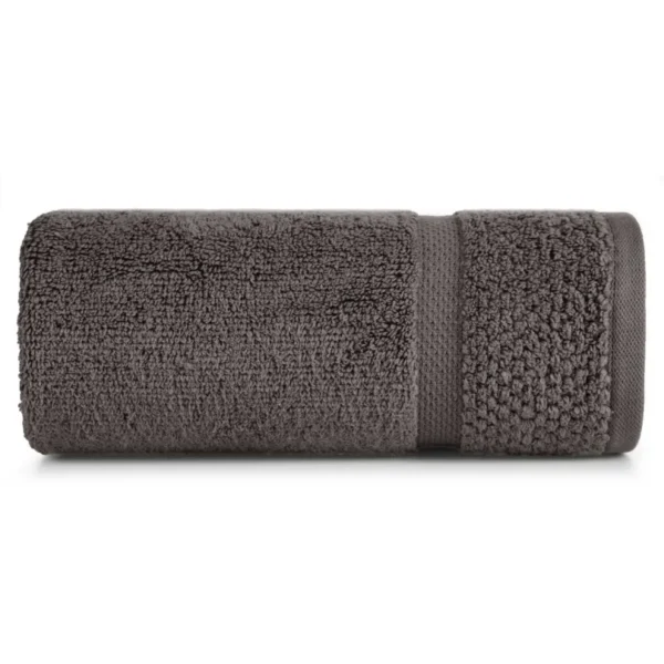 810px_R172-04 Luxe Katoenen Handdoek met Structuur - Donkerbruin