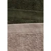 Katoenen Handdoek met Decoratieve Rand - Beige