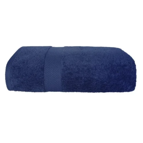 810px_RF13-03 Katoenen Handdoek met Decoratieve Rand - Donkerblauw
