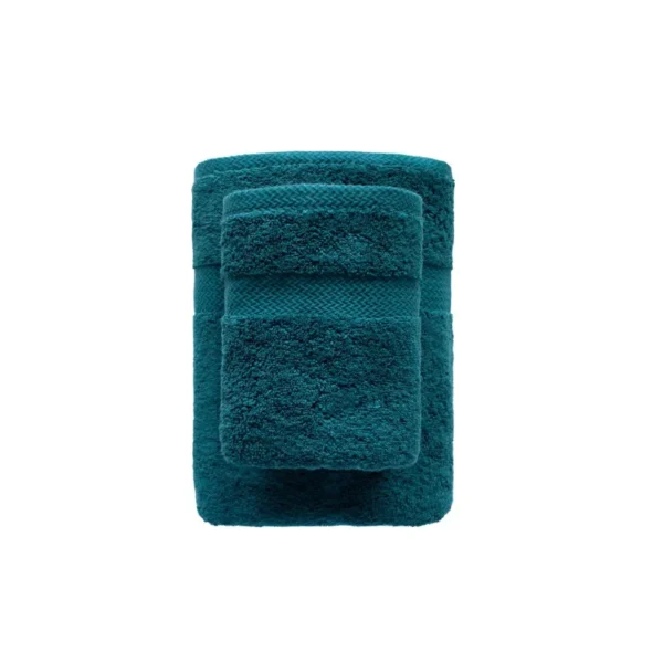 810px_RF13-04a Katoenen Handdoek met Decoratieve Rand - Teal