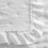 Gewatteerde Sprei met Ruches - Wit