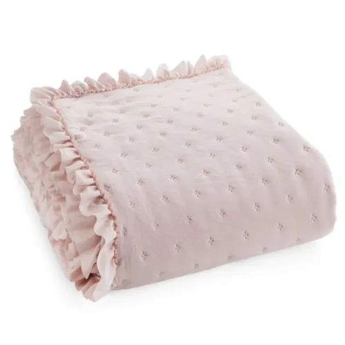 810px_NOL-06a Gewatteerde Sprei met Ruches - Roze