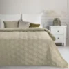 Luxe Velvet Sprei Honingraat - Beige