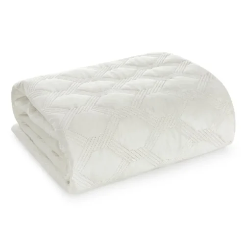 810px_NOM-02a Luxe Velvet Sprei Honingraat - Crème