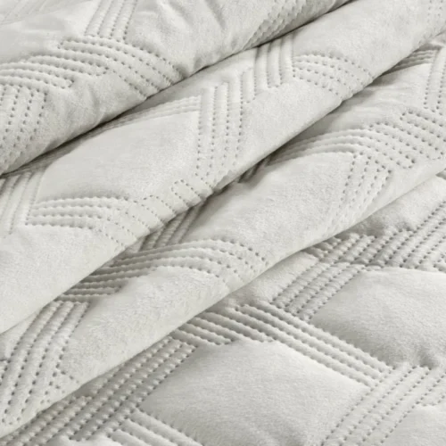 810px_NOM-02d Luxe Velvet Sprei Honingraat - Crème