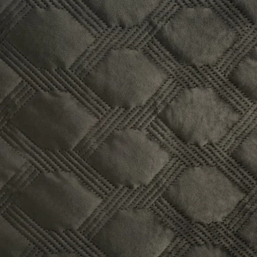 810px_NOM-05b Luxe Velvet Sprei Honingraat - Donkerbruin