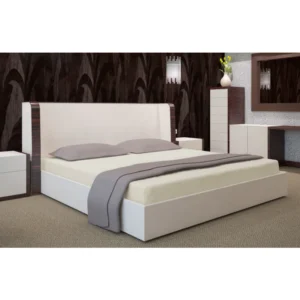 hoeslaken met elastiek licht beige