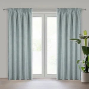 Linnenlook Plooigordijn Gemêleerd - Grijsblauw