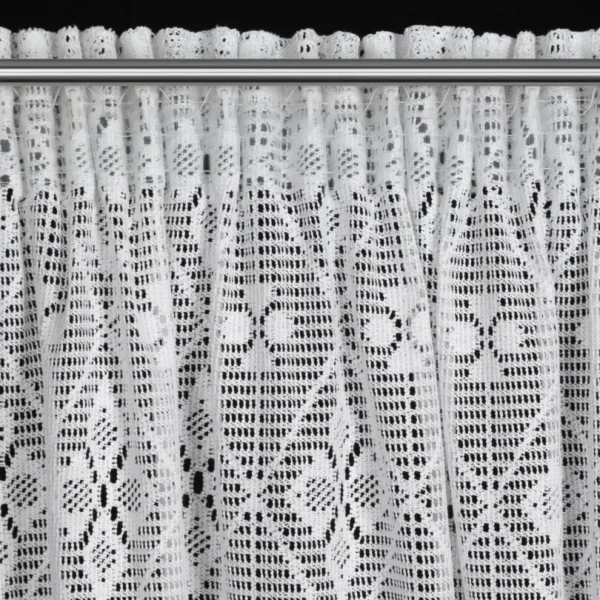 810px_ZBD-01g Kanten Vitrage Gordijn - Wit