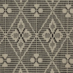 Kanten Vitrage Gordijn - Beige