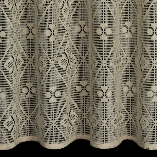 Kanten Vitrage Gordijn - Beige