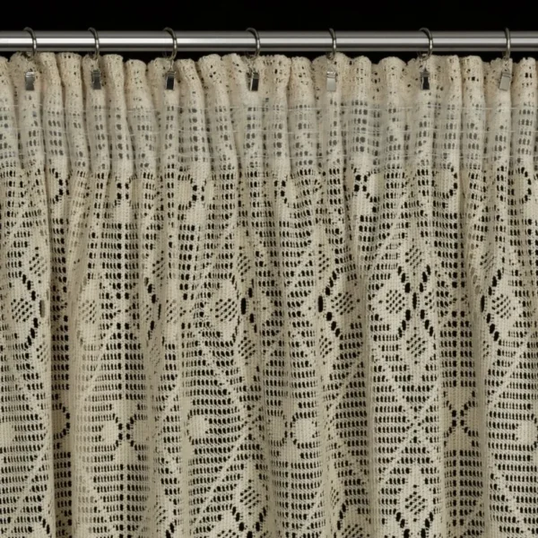 Kanten Vitrage Gordijn - Beige